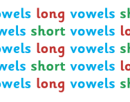 Short and long vowels image
