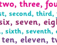 What are cardinal and ordinal numbers?