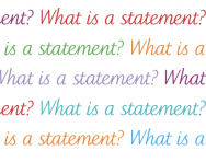 What is a statement?