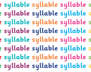 What is a syllable?