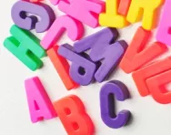 Letters on fridge Letters on fridge