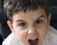 Little boy shouting Little boy shouting