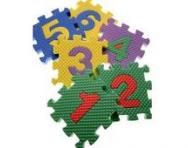 Number puzzle pieces