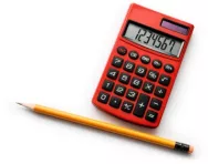 Red calculator Red calculator