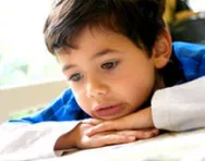 Sad looking child Sad looking child