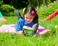 Year 6 girl reading Year 6 girl reading