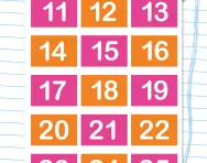 10 more or less number cards