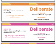 11+ vocabulary flashcards