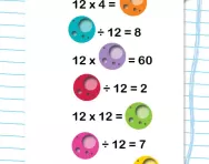 12 times table number sequences worksheet