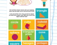 2D and 3D shape worksheet