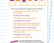 2D shapes revision worksheet