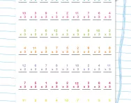 3 times table timed test