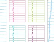 3 times table speed grids worksheet