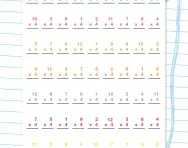 4 times table timed test