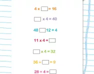 4 times table puzzles worksheet