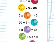 5 times table number sentences worksheet