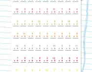 6 times table timed test