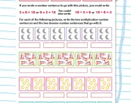 6 times table division facts worksheet
