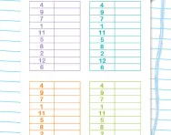 7 times table speed grids worksheet