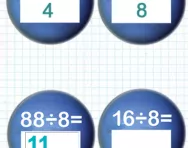Learning division facts for the eight times table tutorial