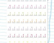 8 times table timed test