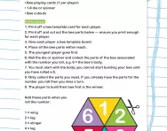 Build a bee race: numbers 1-6