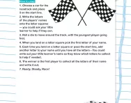 Build your name race game