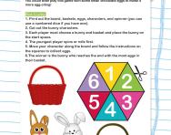 Easter egg collection board game