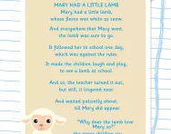 Nursery rhyme activity: read and remember