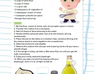 Pumpkin spice playdough activity