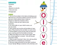 Snowman name building