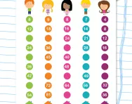 Sequences – steps of 4, 6, 7, 8 and 9 worksheet