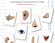 A to Z of body parts worksheet