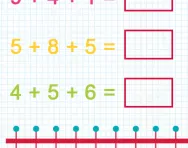 Adding three one digit numbers tutorial