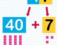 Adding a two digit number and a tens number tutorial