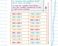 Adding and subtracting multiples of 100 worksheet