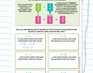 Adding fractions with different denominators worksheet