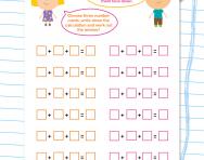 Adding more than two numbers cards worksheet