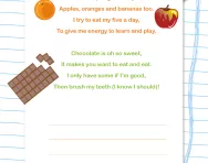 Adding rhymes to a poem