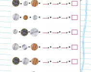 Adding up coins (to £1) worksheet