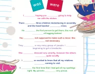 Adding was / were to a sentence