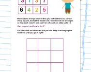 Addition number puzzle worksheet