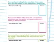 Addition story problems worksheet