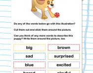 Adjectives: describing words worksheet