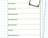 All about me fact file worksheet