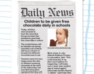 Analysing newspaper articles worksheet