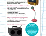Analysing spoken commentary