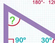 Calculating unknown angles in a triangle tutorial