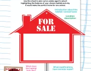Animal estate agent: describing a habitat worksheet
