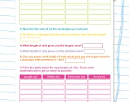 Area and perimeter calculations worksheet